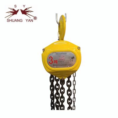 China Wholesale Heavy Duty Lifting Equipment Tool Hand Chain Block 3 Ton * 3 Meter HSZ-CA for sale
