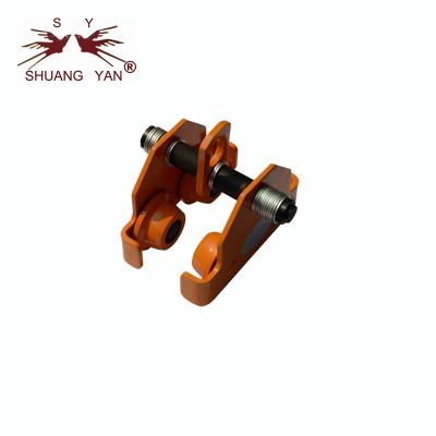 China H Beam Electric Hoist Trolley , Steel Beam Trolley Manua  Suspension Adjustable for sale