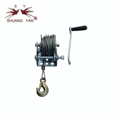 China 2500LBS 10 Meters Wire Rope Winch Heavy Duty Compact Aluminum Alloy for sale