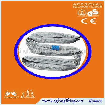 China Pipe Webbing Crane Lifting Straps , Certified Lifting Chains 4 Ton Reliable for sale