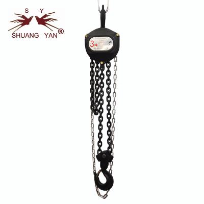 China Heavy Goods Hand Lifting Tool Hand Chain Block 3T*3M HSZ-CA for sale