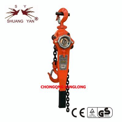 China Steel 20Mn2 14.7KN 1.5M Ratchet Chain Lever Hoist for sale