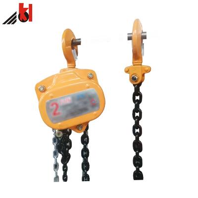 China Mine Galvanized Steel 2t Movable Lifting Chain Block for sale