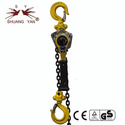 China Workshop 4mm G80 Black Coated Lever Block Chain Hoist 0.25 Ton for sale