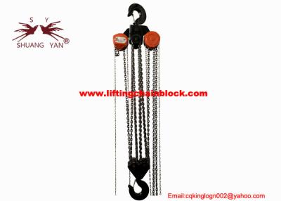 China 10M 30T Lifting Height Manual Chain Block Galvanized Black Coating for sale