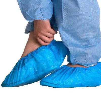 China Non Slip Medical Nonwoven 40gsm Disposable Shoe Covers for sale
