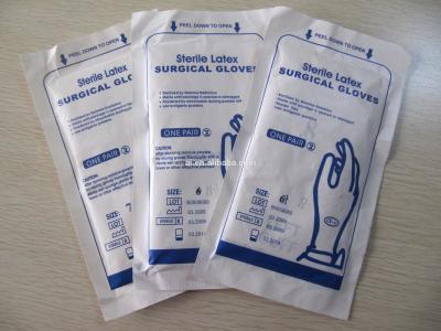 China Surgical medical examination powder latex gloves / Sterile Latex Surgical Gloves for sale