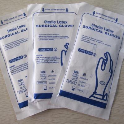 China Safe Latex Examination 240mm Disposable Medical Glove for sale