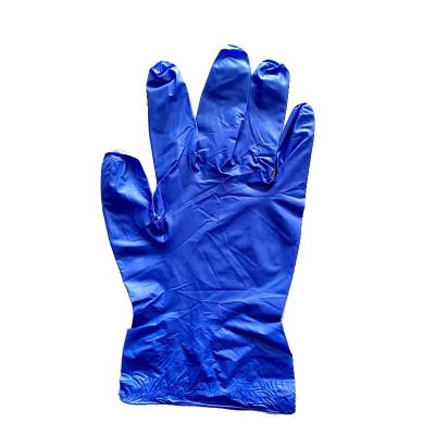 China CE  5.0g 240mm Blue Medical Exam XL Nitrile Vinyl Gloves for sale