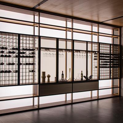 China Bar Wine Aluminum Modular Cabinet Almirah Wall Racks For Kitchen for sale