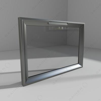 China Cabinet Modular de aluminio de puerta de vidrio a prueba de fuego acabado anodizado para cocina en venta