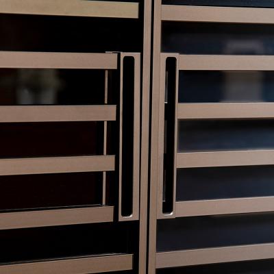 China 8mm Aluminum Glass Accordion Doors Internal Sliding Doors Systems for sale