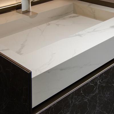 China Luxury Bathroom Sink 1500mm Mirror Cabinet Vanity And Basin Combo for sale