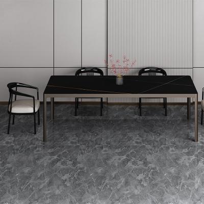 Chine OEM 1800x1000MM Table à manger de luxe classique Forme rectangulaire à vendre
