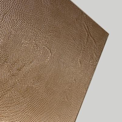 China Cor de ouro Laca de alumínio Armário modular Porta de acabamento de metal à venda