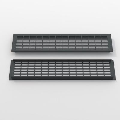China Silver Aluminium Alloy Air Vent Grille 110*250mm For Air Conditioning Return Air Diffuser for sale