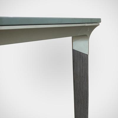 China Tipo de flexión Muebles de aleación de aluminio Pierna de mesa moderna Pierna de escritorio simple en venta