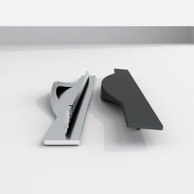 Chine Armoire en aluminium blanc noir Tirage du tiroir Poignées du placard à vendre