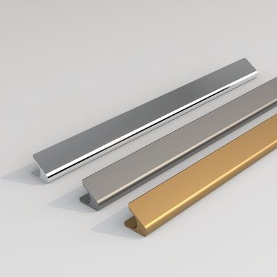 China Aluminium Möbel Hardware Küchenschrank Schublade Rand Ziehen Handgriffe Verborgene Handgriffe für Schrank zu verkaufen