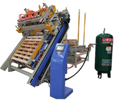 China Euro Wood Pallet Nailing Machine, Pallet Machine Wood Pallet Making Machine with 3 nail guns for sale