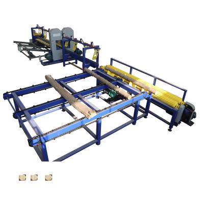 China Center Wheel Design Wood Saw Machines Twin Vertical Bandsaw Sawmill Production Line for sale