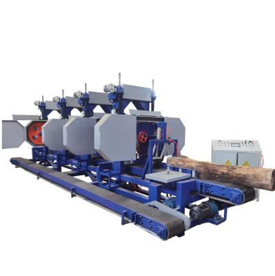 China Electric Industrial Used Lumber Sawmill Multi Head Horizontal Resaw Band Saw Machine for sale