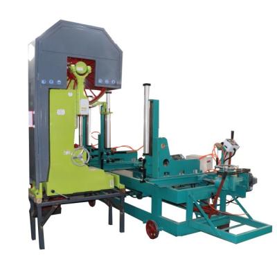 China MJ3310 Vertical wood cutting band saw, log sawing sawmill machine with CNC Carriage for sale