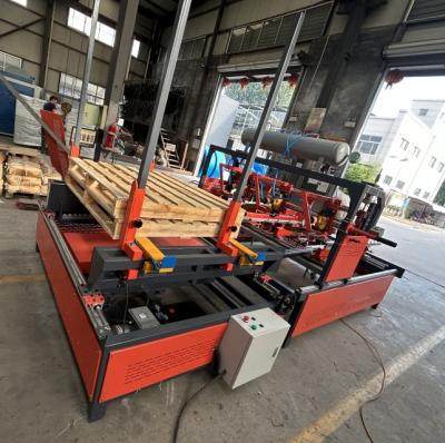 China Automatic Wood Pallets Block Nailing Machines Nailer Pallet Machine To Make Wood Pallet for sale