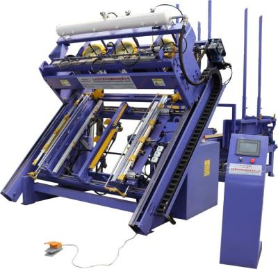 China Máquina automática de ensamblaje de paletas de fibra EURO bloque de aserrín de paletas máquina de clavado de paletas EURO máquina de clavado de paletas de madera en venta