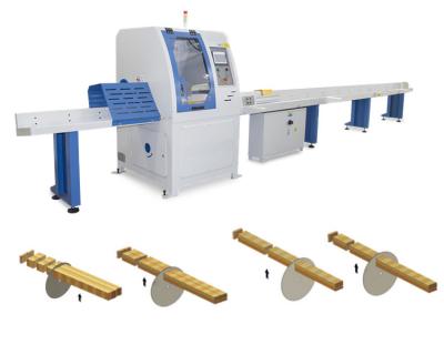 China Máquina de cortar madera automática para la venta, cuchilla de sierra de 450 mm, mesa de alimentación de 2-6 m en venta