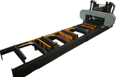 China Máquina de sierra de cinta hidráulica para carpintería Máquina de sierra de madera para aserradero de banda de corte de troncos en venta