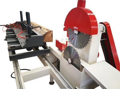 China As lâminas gêmeas circulares resistentes serram madeira máquina de alimentação da serração da serração a auto à venda