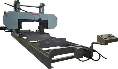 China Woodworking Timber Bandsaw Mill 55KW With 40 Inch Big Saw Wheel for sale