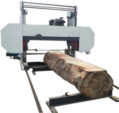 China Wood tree cutting big horizontal diesel wood sawmill,Horizontal Bandsaw Mill for sale