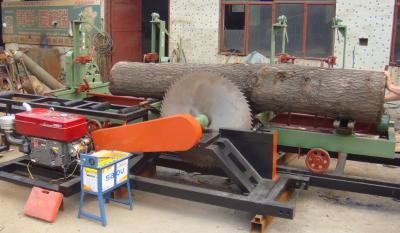 China Diesel Engine powered portable circular sawmill, portable swing blade sawmill for sale