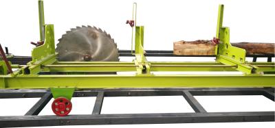 China madeira da serração da lâmina redonda de 1200mm que corta o equipamento com transporte do log à venda