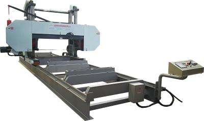 China Large timber cutting saw horizontal band sawmill machine in best selling carpentry for sale