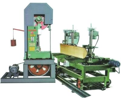 China Wood cutting Vertical Band Saw Machine with Log Carriage & Working Foundation for sale