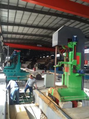 China MJ3310 Vertical Band Sawmill with Log Carriage / Wood vertical cutting bandsaw mill with sports car for sale