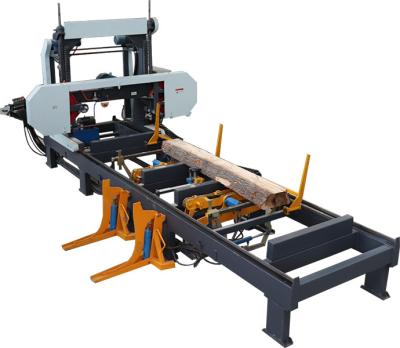 China Hydraulic horizontal band sawing machine saw mills for automatic wood cutting for sale