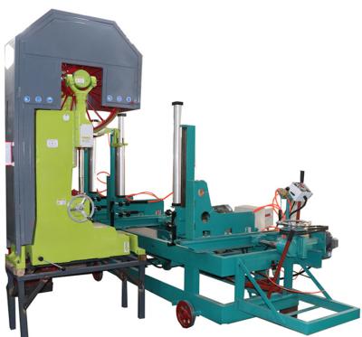 China MJ3210 Vertical Woodworking Bandsaw Mill With Electric Log Carriage for sale