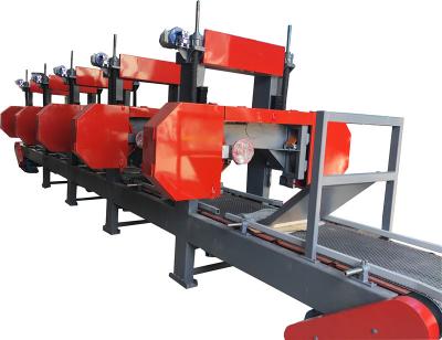 China Electric Industrial used multi head horizontal resaw band saw machine for sale