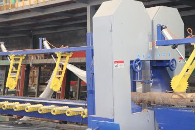 China Twin vertical bandsaw mill double cut sawmill Equipment for log edges cutting for sale