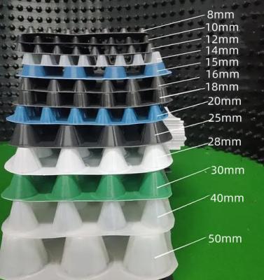 China Rectángulo impermeable HDPE tablero de drenaje de membrana de hoyuelo para techo verde en venta