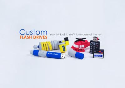 China Customized USB Flash Drive for Any Shape and Unique Design, FREE Desgin for Virtual 2D/3D Artwork! for sale