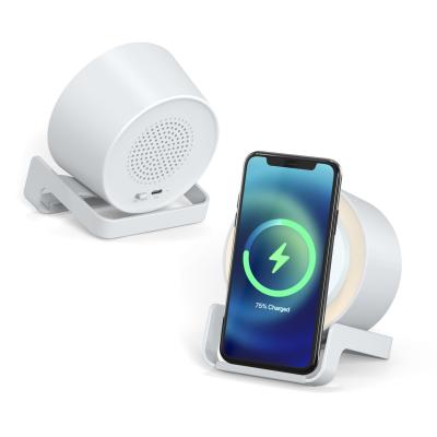 China 4 in 1 Multi-Funcational Night Light  Bluetooth Speaker With Wireless Charging and Phone Stand for sale