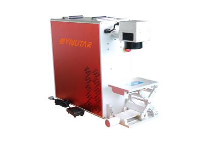 China Metalen 20w / 30w glasvezel lasergraveringsmachine draagbare all-in-one type Te koop