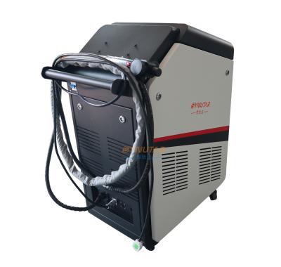 China 500W Paint Removal Pulsed Laser Cleaning Machine For Rust / Oil Stain Removal for sale