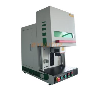 China Plastic Industrial Fiber Laser Marking Machine 120W 1064nm golflengte Te koop