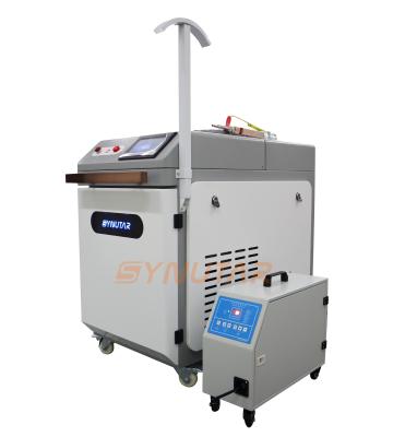 Китай Ручная лазерная машина для сварки волокон 1500 Вт / 1000 Вт Лазерная сварка из нержавеющей стали продается